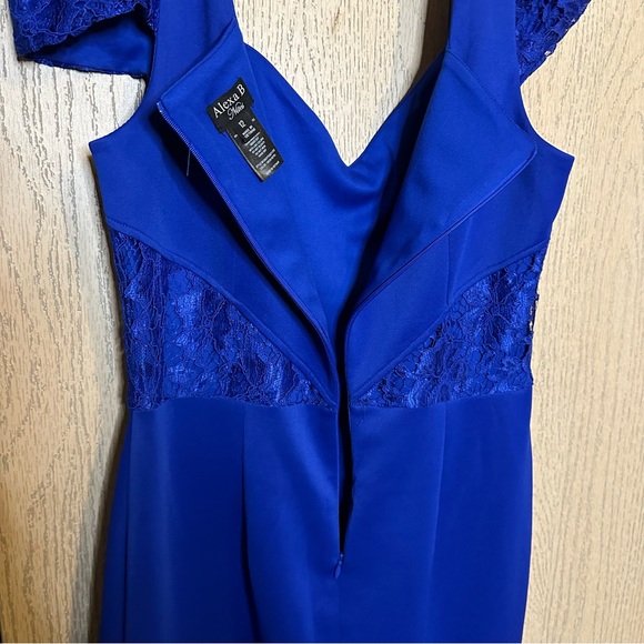 Alexa B Nites Blue Formal Floor Length Gown 12 - Picture 12 of 13